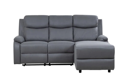 Boa Faux Leather Reclining Corner Sectional