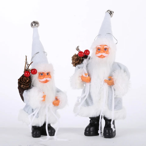 Christmas Santa Claus Doll Decorative Desktop Santa Claus Figure Santa Figurine Ornament Xmas Christmas Decor for Home