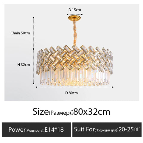 Postmodern Light Luxury Crystal Chandelier Modern Minimalist Living Room Dining Bedroom Lamp 2021 Lamps