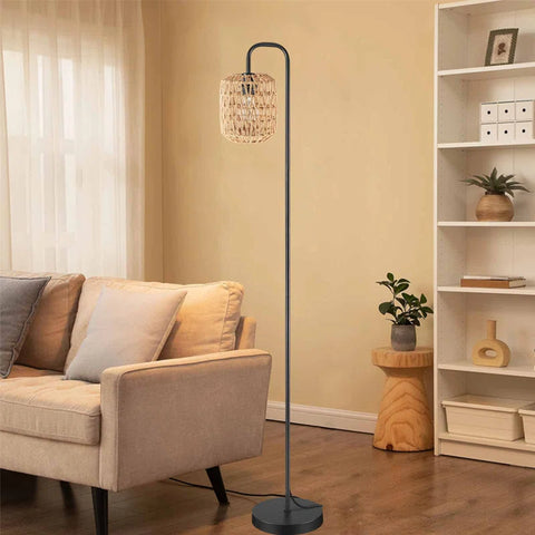 Abdelaziz 161Cm Black Arched Floor Lamp