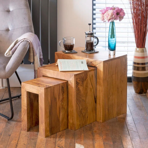 Cube 3 Piece Nest of Tables