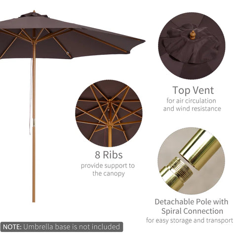 Lakewood 300Cm Market Parasol