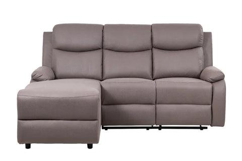 Boa Faux Leather Reclining Corner Sectional