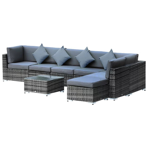 Aalijah 6 - Person Garden Lounge Set with Cushions