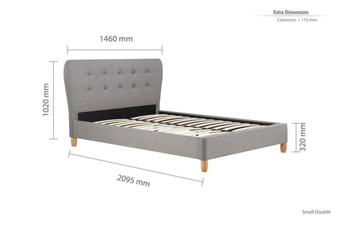 Cardi Upholstered Bed Frame