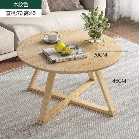 Modern Coffee Table Set - Originality Tables Combination, Solid Wood round Tables for Living Room, Simple Center Tables