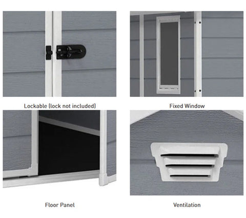 Manor Shed 6X4Ft- Grey