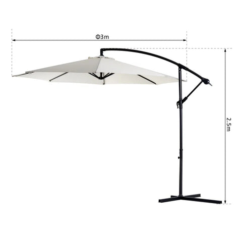 Oakland 300Cm Cantilever Parasol