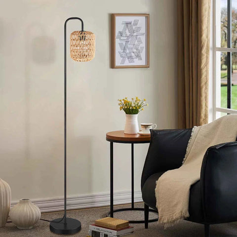 Abdelaziz 161Cm Black Arched Floor Lamp
