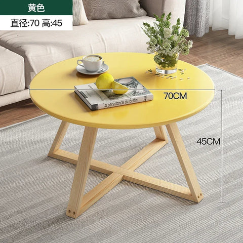 Modern Coffee Table Set - Originality Tables Combination, Solid Wood round Tables for Living Room, Simple Center Tables