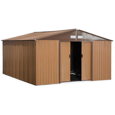 11 Ft. W X 13 Ft. D Metal Garden Shed