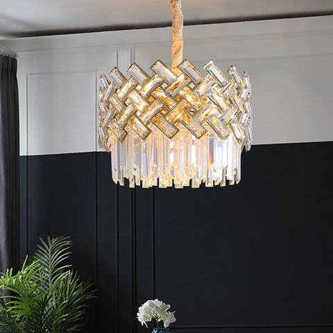 Postmodern Light Luxury Crystal Chandelier Modern Minimalist Living Room Dining Bedroom Lamp 2021 Lamps