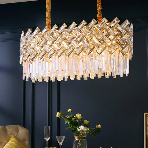 Postmodern Light Luxury Crystal Chandelier Modern Minimalist Living Room Dining Bedroom Lamp 2021 Lamps