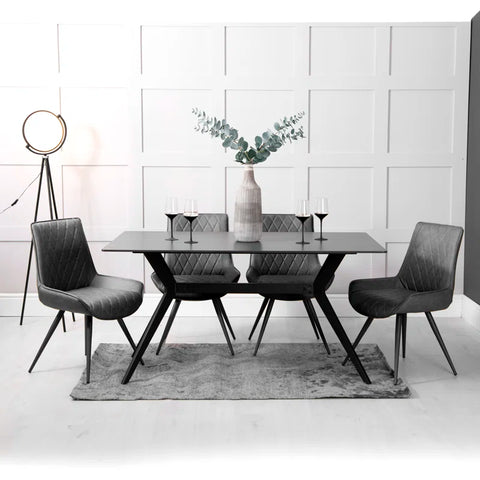 1.5M Dining Table & 4 Chairs