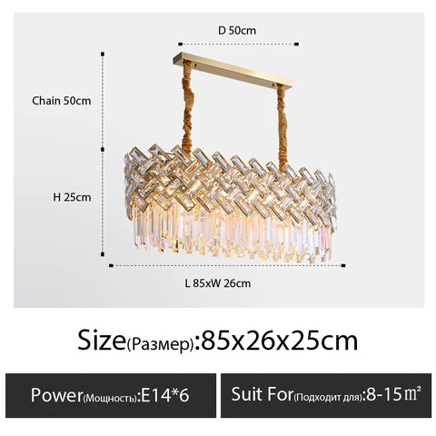 Postmodern Light Luxury Crystal Chandelier Modern Minimalist Living Room Dining Bedroom Lamp 2021 Lamps