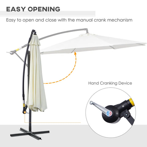 Oakland 300Cm Cantilever Parasol