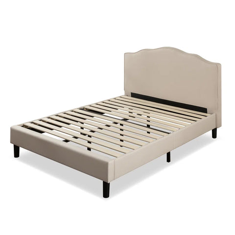 Hoopeston Upholstered Bed Frame with Headboard