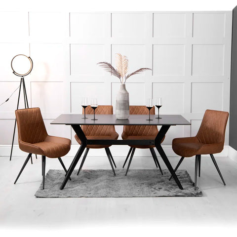 1.5M Dining Table & 4 Chairs