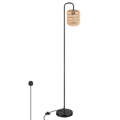 Abdelaziz 161Cm Black Arched Floor Lamp