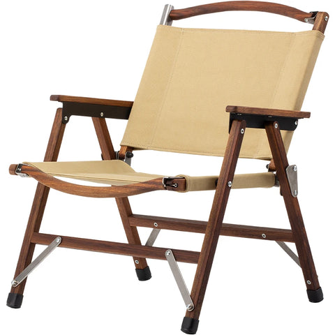 Outdoor Camping Solid Wood Folding Chair Relax Camping Chair Portable Foldable BBQ Picnic Chair for Outdoor Furniture