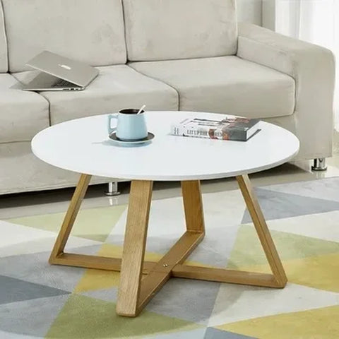 Modern Coffee Table Set - Originality Tables Combination, Solid Wood round Tables for Living Room, Simple Center Tables