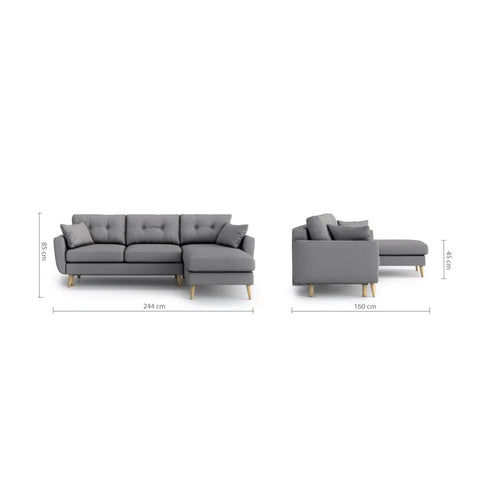 Nealon 2 - Piece Upholstered Made to Order Corner Sectional