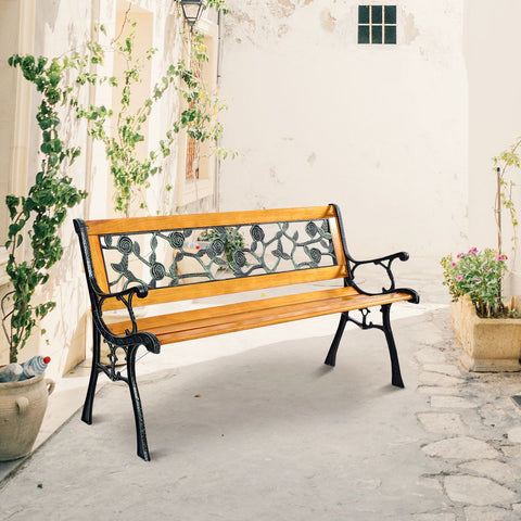 Weather Proof Outdoor Furniture with Wood Frame for Backyard Porch Patio