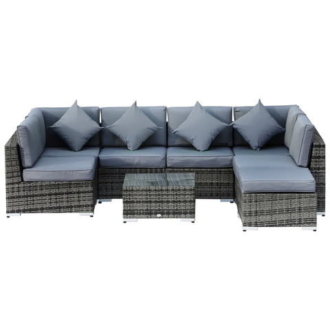 Aalijah 6 - Person Garden Lounge Set with Cushions