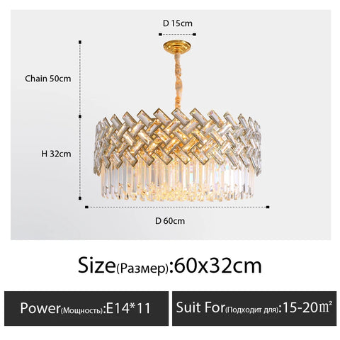 Postmodern Light Luxury Crystal Chandelier Modern Minimalist Living Room Dining Bedroom Lamp 2021 Lamps