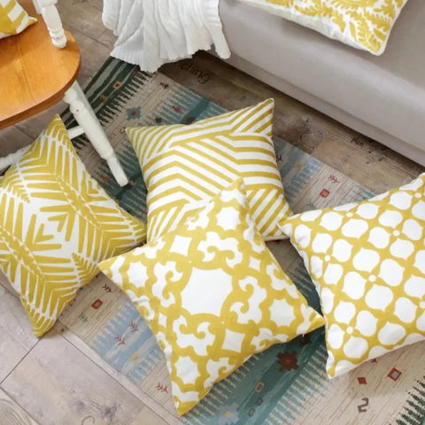Embroidery Pillow Cover 45X45cm