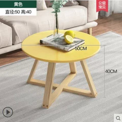 Modern Coffee Table Set - Originality Tables Combination, Solid Wood round Tables for Living Room, Simple Center Tables