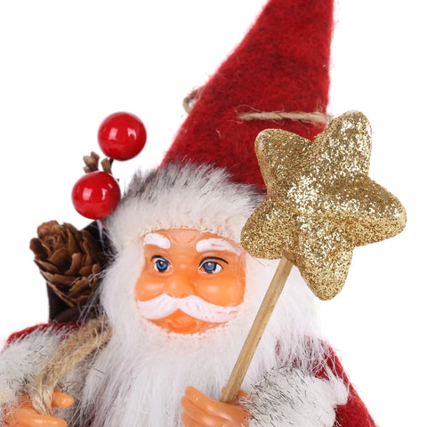 Christmas Santa Claus Doll Decorative Desktop Santa Claus Figure Santa Figurine Ornament Xmas Christmas Decor for Home