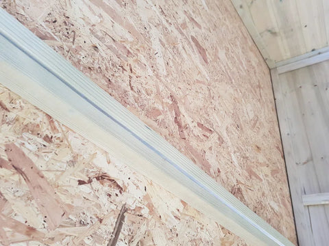 7 Ft. W X 3 Ft. D Tongue and Groove Pent Wooden Bike Shed