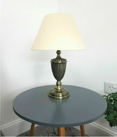 Retro Traditional Table Lamp Shade Bedside Antique Brass Lamps Home Decoration