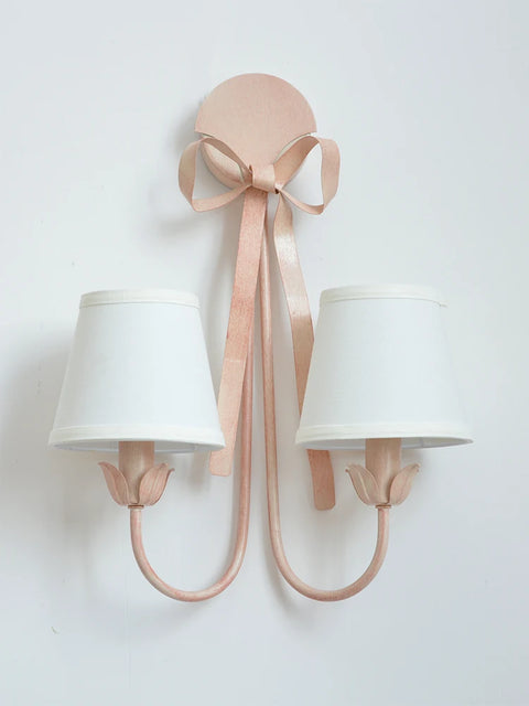 Modern Simple Light Luxury E14 Bowknot Wall Lamp Living Room Bedroom Girl Princess Children Room Lights