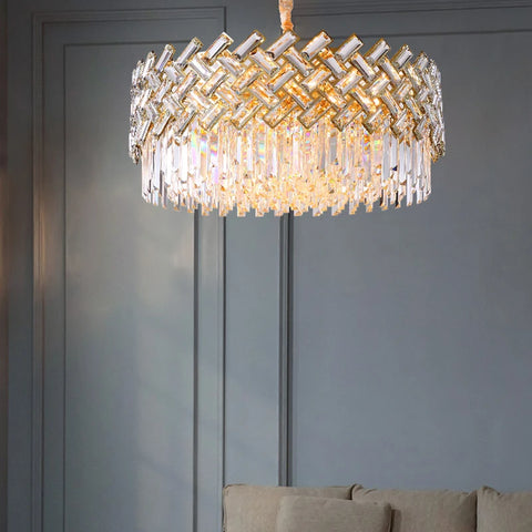 Postmodern Light Luxury Crystal Chandelier Modern Minimalist Living Room Dining Bedroom Lamp 2021 Lamps