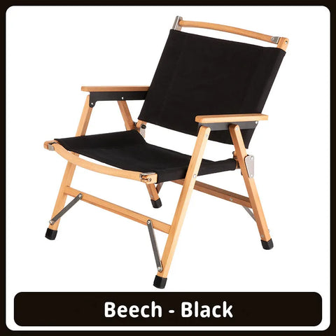 Outdoor Camping Solid Wood Folding Chair Relax Camping Chair Portable Foldable BBQ Picnic Chair for Outdoor Furniture