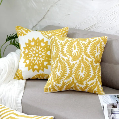 Embroidery Pillow Cover 45X45cm