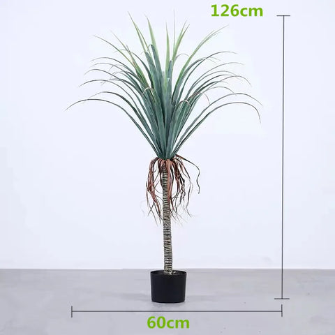 120-170CM Large Artificial Dracaena Green Tropical Fake Plants Indoor Plastic Potted Hotel Office Shop Home Decor Plants