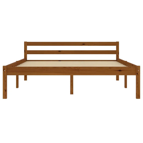 Vidaxl Bed Frame Solid Pine Wood