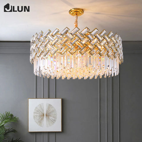 Postmodern Light Luxury Crystal Chandelier Modern Minimalist Living Room Dining Bedroom Lamp 2021 Lamps