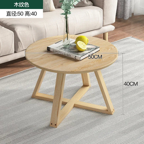 Modern Coffee Table Set - Originality Tables Combination, Solid Wood round Tables for Living Room, Simple Center Tables