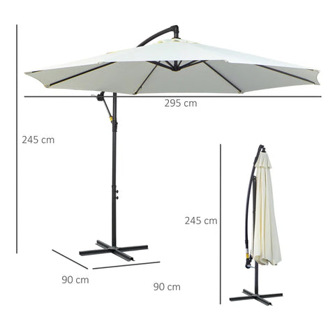 Oakland 300Cm Cantilever Parasol