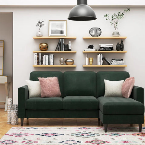 2 - Piece Velvet Sofa & Chaise